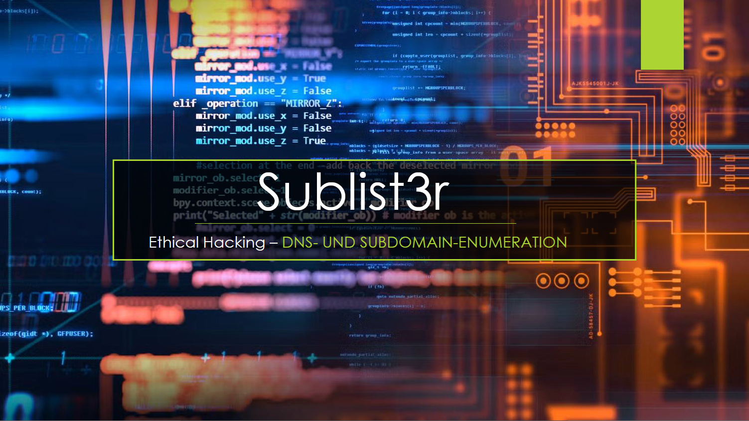 Tutorial: Sublistener - DNS- und Subdomain-Enumeration