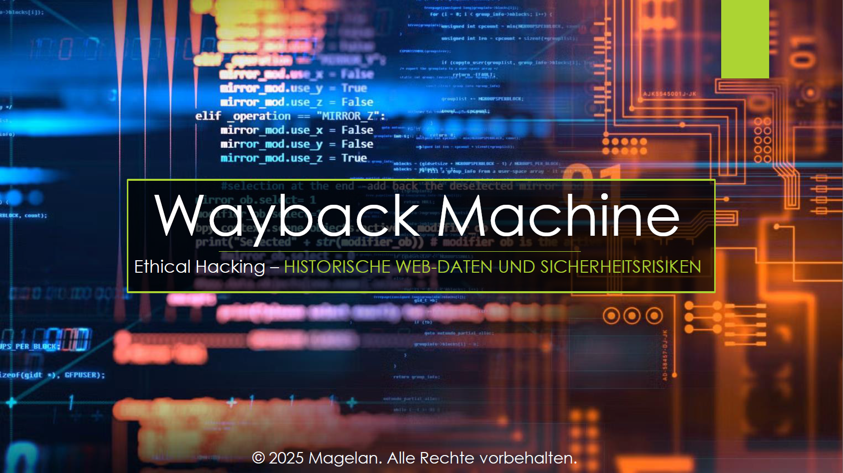 Tutorial: Wayback – Historische Web-Daten und Sicherheitsrisiken