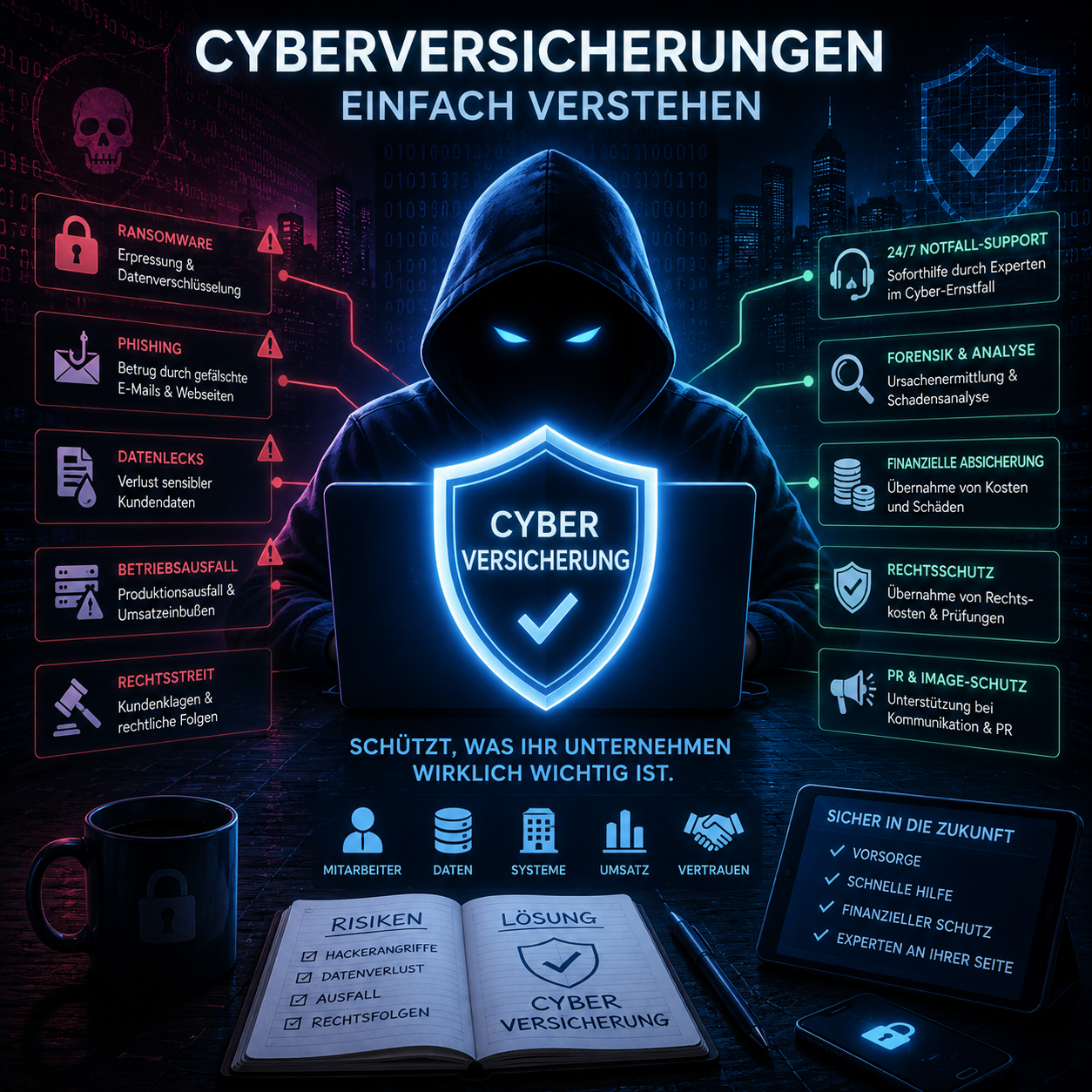 Cyberversicherung und Cyberangriffe verstehen